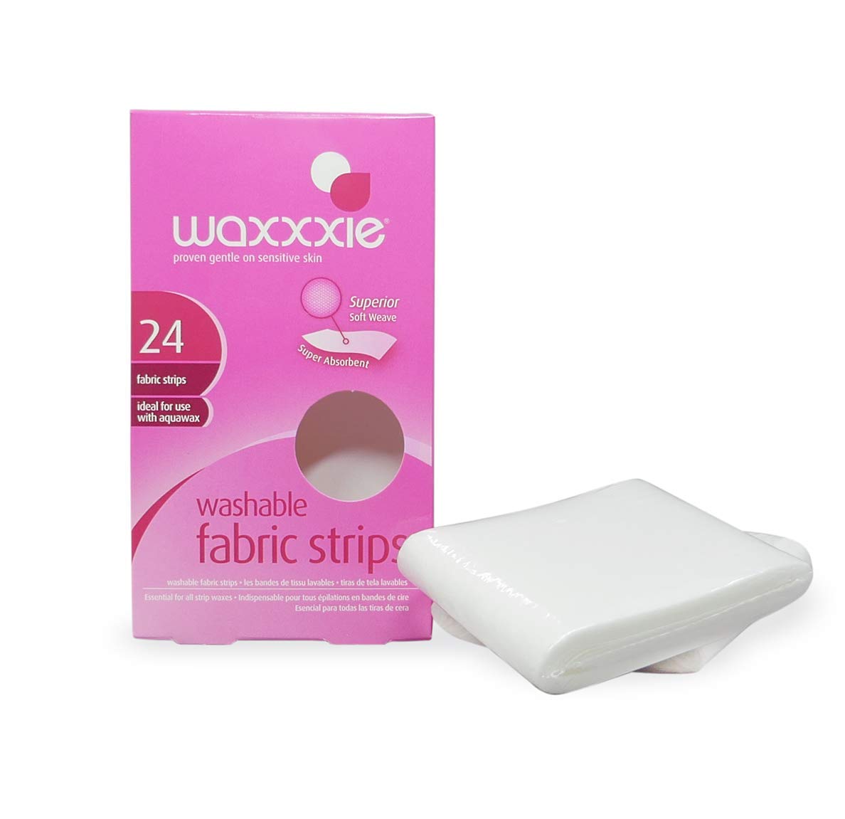 Waxxxie Washable Fabric Wax Strips 24pk for use with Wax Cartridge and Strip Wax for an Unbeatable at Home Salon Experience Beauty & Personal Care Waxxxie