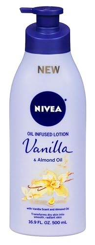 NIVEA Lotion Oil-Infused Vanilla/Almond Oil 16.9 Ounce Pump (500ml) (2 Pack) Beauty & Personal Care NIVEA