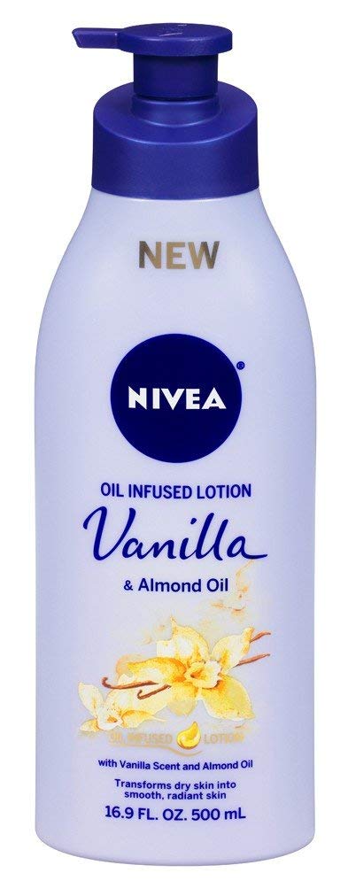 NIVEA Lotion Oil-Infused Vanilla/Almond Oil 16.9 Ounce Pump (500ml) (2 Pack) Beauty & Personal Care NIVEA