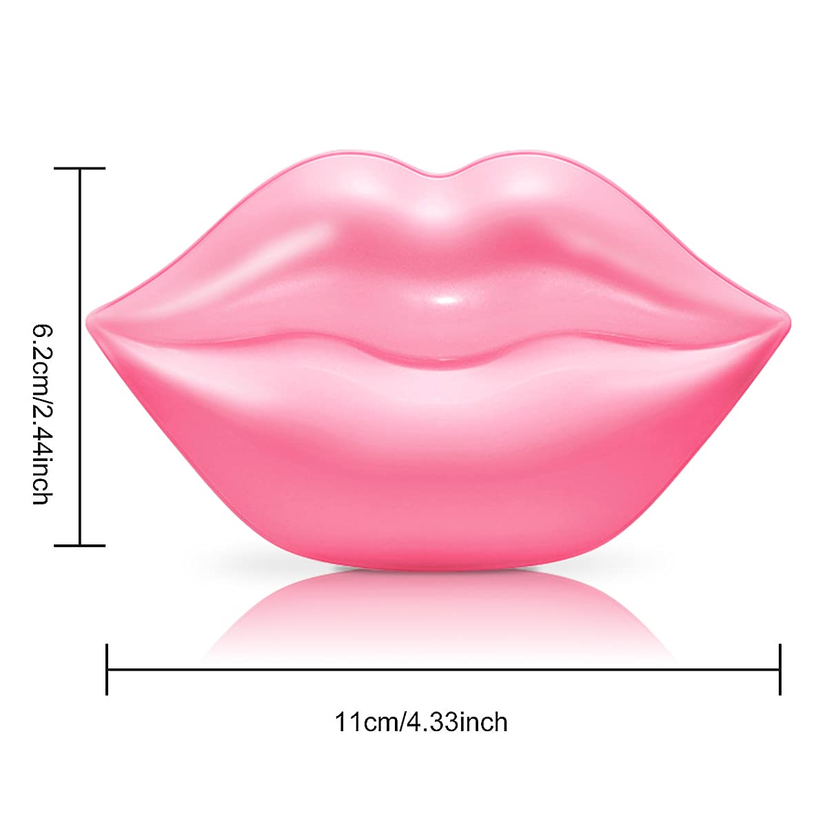 VEZE Lip Masks 20 Pcs, Mask for Dry Lip, Sheets, Collagen Skin Care, Crystal Pads Moisturizing, Anti-Wrinkle, Anti-Aging, Firms & Hydrates Lips, Sleep Beauty & Personal Care VEZE