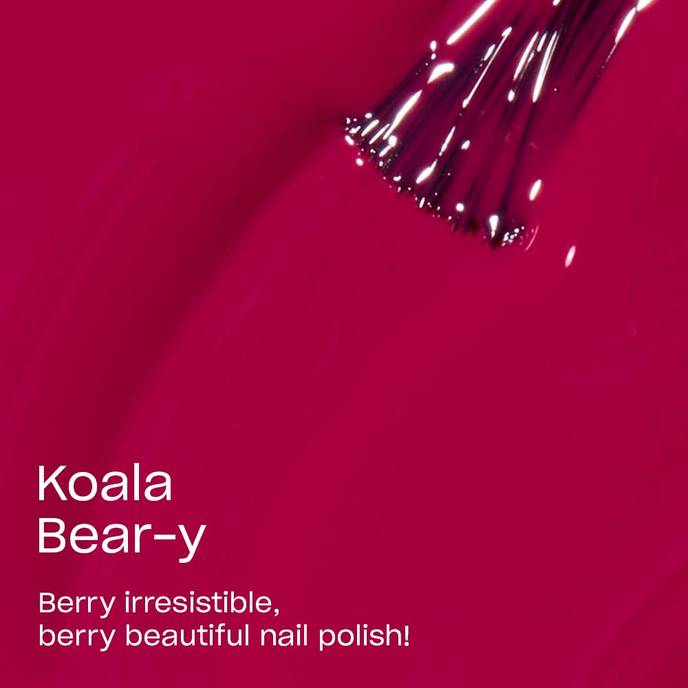 OPI Nail Lacquer Koala Bear-y | Opaque Bright Pink Crème Chip Resistant Nail Polish | Vegan, Fast Drying, Streak Free Beauty & Personal Care OPI