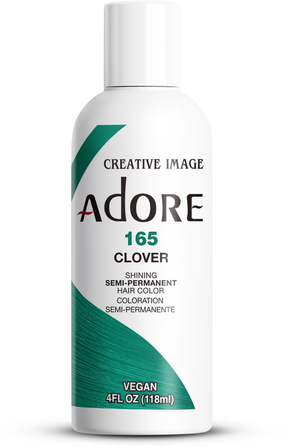 Adore Semi Permanent Hair Color (165 Clover) | Vegan & Cruelty-Free Green Hair Dye | No Ammonia, No Peroxide, No Alcohol | 4 Fl Oz Beauty & Personal Care Adore