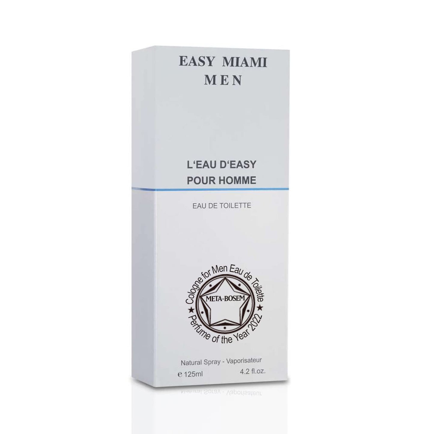 META-BOSEM Easy Miami, Men's Cologne Eau de Toilette Natural Spray - Fresh Woody Scents - Spicy Notes - Great Holiday Gift - for All Day Use - a Beauty & Personal Care META-BOSEM