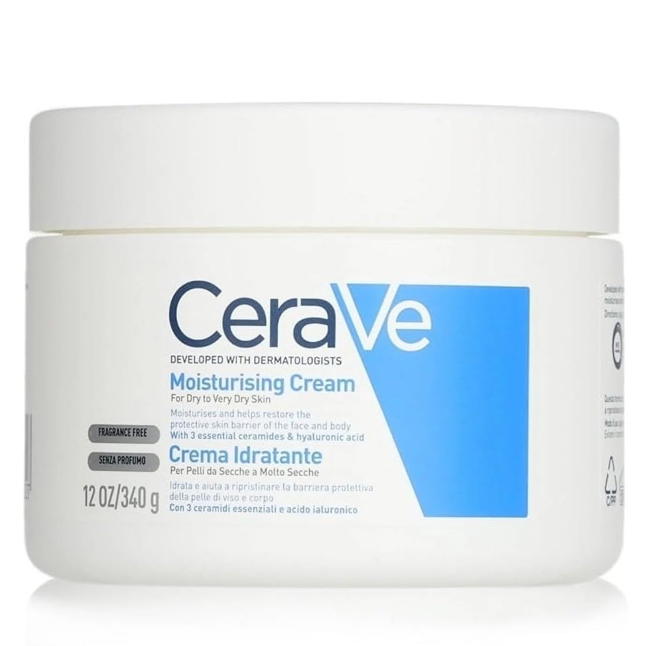 CeraVe Moisturizing Cream | 12 oz | Daily Face & Body Moisturizer for Dry Skin Beauty & Personal Care CeraVe