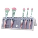 MODA Mythical Splash 6pc Travel-Size Makeup Brush Kit - Vegan Brushes with Holographic Case for Face & Eyes Beauty & Personal Care Royal & Langnickel