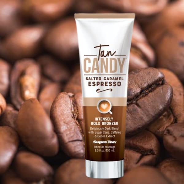 Supre Tan Candy Salted Caramel Espresso Intensely Bold Bronzer Dark Blend 8.5oz Beauty & Personal Care Supre
