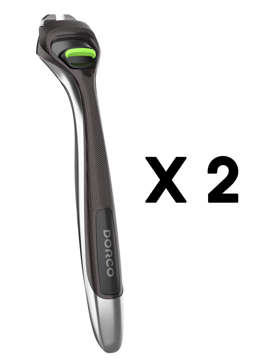 Dorco Pace 6 Pro - Six Blade Razor System with Trimmer - 2 Replacement Handles (Handles Only) Beauty and Personal Care DORCO
