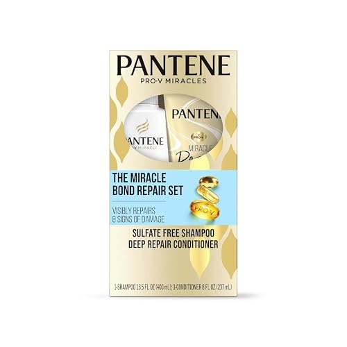 Miracle Bond Repair Keratin + Vitamin E Shampoo and Miracle Rescue Deep Repair Conditioner Dual Pack Beauty & Personal Care Pantene