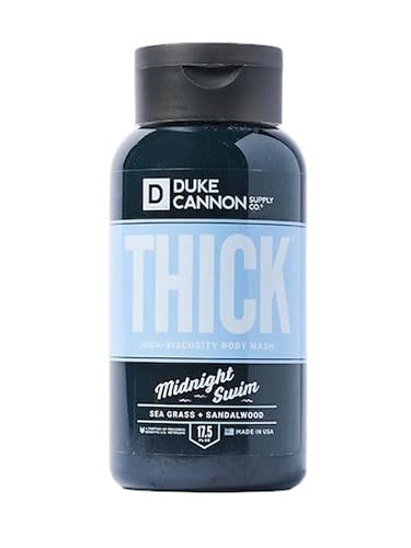 Duke Cannon Thick Body Wash - Midnight Swim, Men’s Body Wash for Deep Clean, Fresh Scent, Large 17.5 oz Bottle, Sulfate-Free, Moisturizing Formula Beauty & Personal Care Duke Cannon Supply Co.