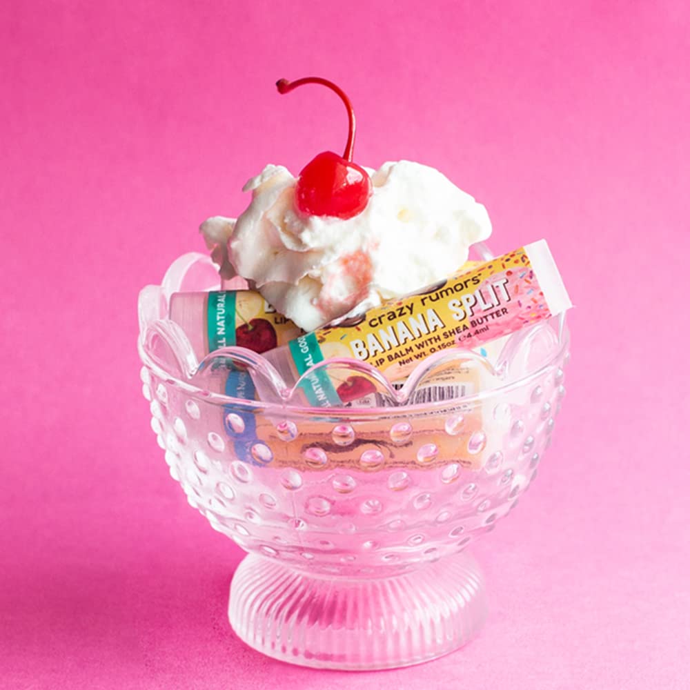 Crazy Rumors Banana Split Lip Balm. 100% Natural, Vegan, Plant-Based, Made in USA (1-Pack) Beauty & Personal Care Crazy Rumors