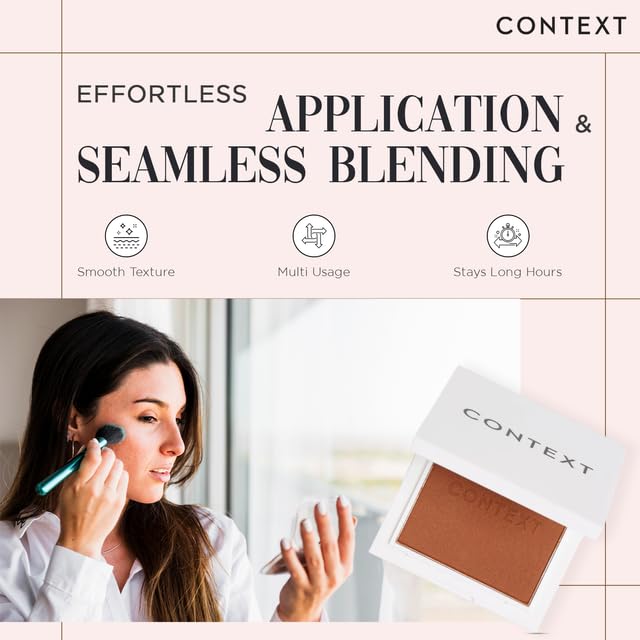 Context Skin Matte Bronzer Powder for Face - Vegan & Cruelty Free Bronzer Makeup, Long Lasting Buildable Coverage & Sun Kissed Matte Finish, Blendable Beauty & Personal Care CONTEXT SKIN