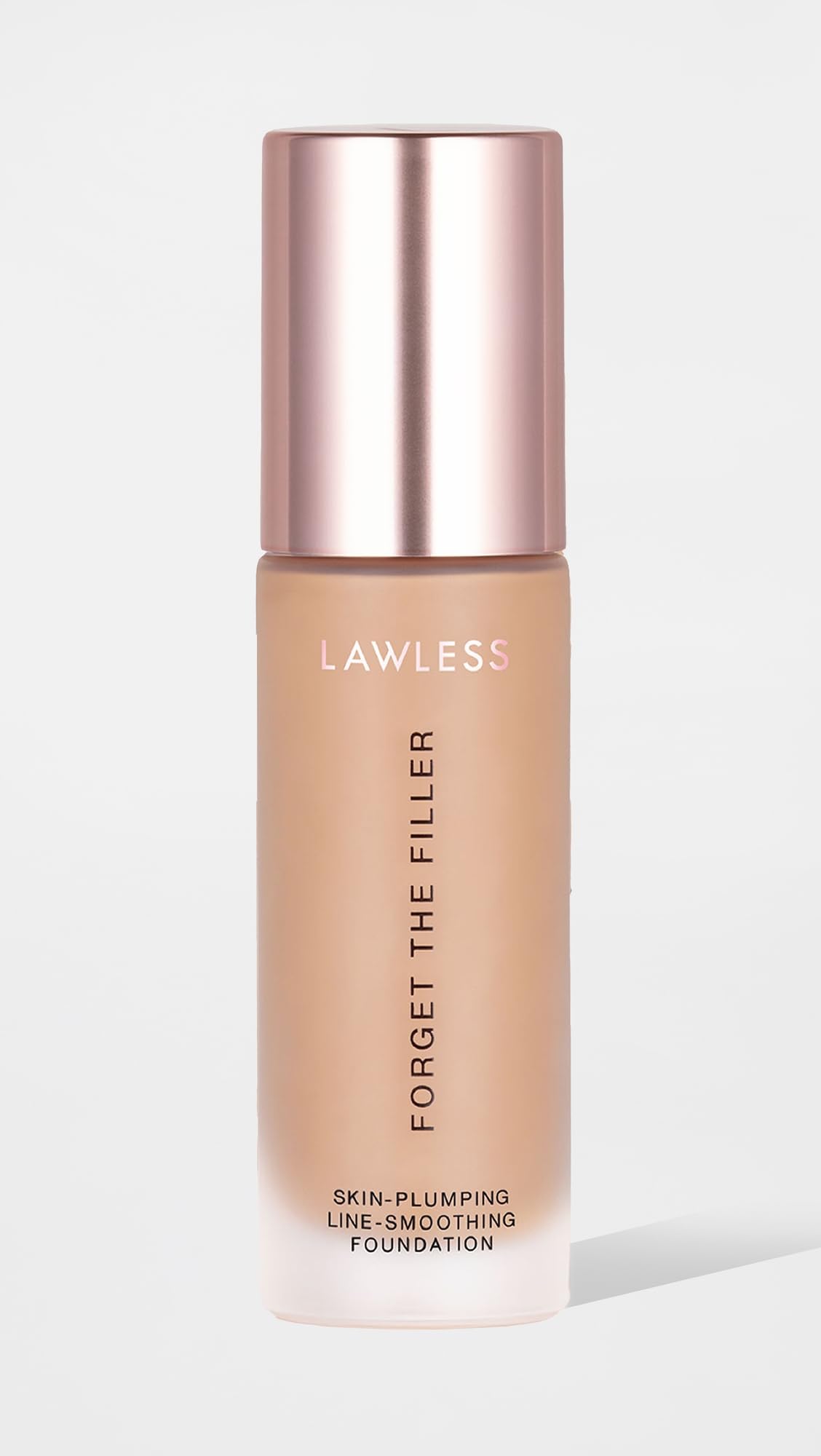 LAWLESS Women's Forget the Filler Skin-Plumping Line-Smoothing Foundation, 14T, tan with cool-neutral undertones, 1.0 Ounce