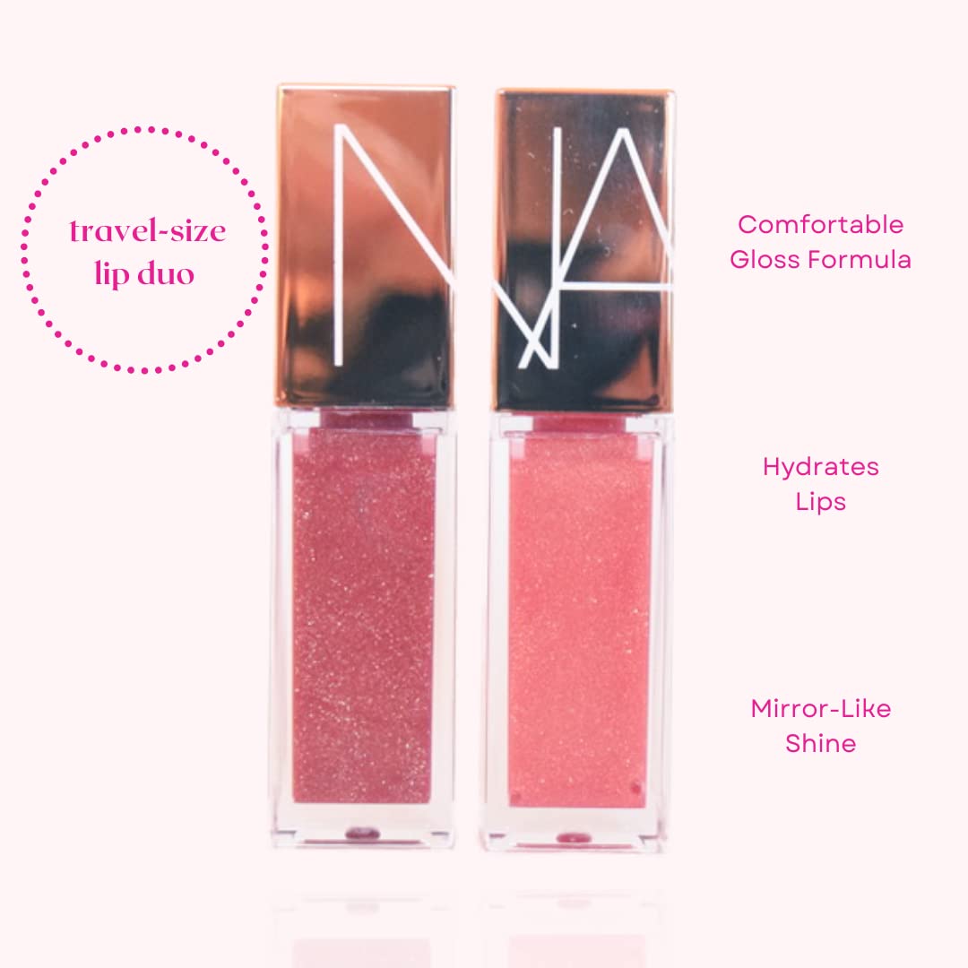 NARS Mini Afterglow Lip Shine Gloss Set:: Orgasm (Sheer Peachy Pink with Golden Shimmer), Unbroken (Shimmering Mauve) Beauty & Personal Care NARS