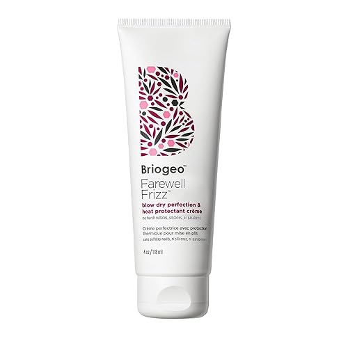 Briogeo Farewell Frizz Blow Dry Perfection & Heat Protectant Crème, Anti Frizz Hair Cream with Argan Oil for Styling, Silicone-free, Heat Protectant Beauty & Personal Care Briogeo
