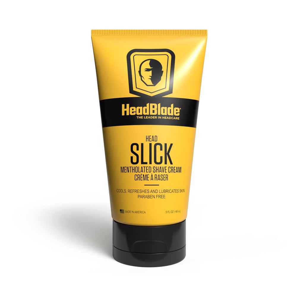 HeadBlade HeadSlick Shave Cream 5 oz for Smooth Head shaving for Bald Men, Helps with Irritation, Redness, & Razor Burn Beauty & Personal Care HeadBlade