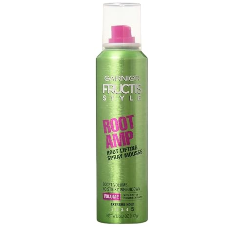 Garnier Fructis Style Root Amp Lifting Spray Mousse, Extreme Hold, 5.0 Oz, 1 Count (Packaging May Vary) Beauty & Personal Care Garnier