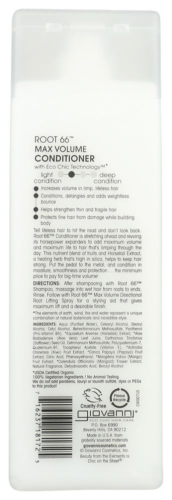 Giovanni Root 66 Max Volume Conditioner - 8.5 oz - 2 pk