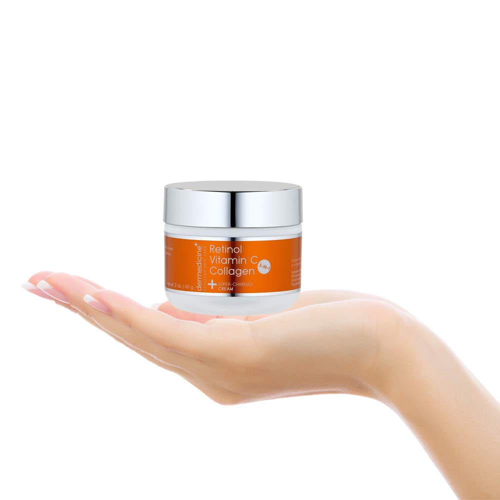 Vitamin C + Retinol + Collagen | Super Charged Anti-Aging Cream for Face | Pharmaceutical Grade Quality | Helps Smooth & Plump Fine Lines & Wrinkles Beauty & Personal Care Dermedicine