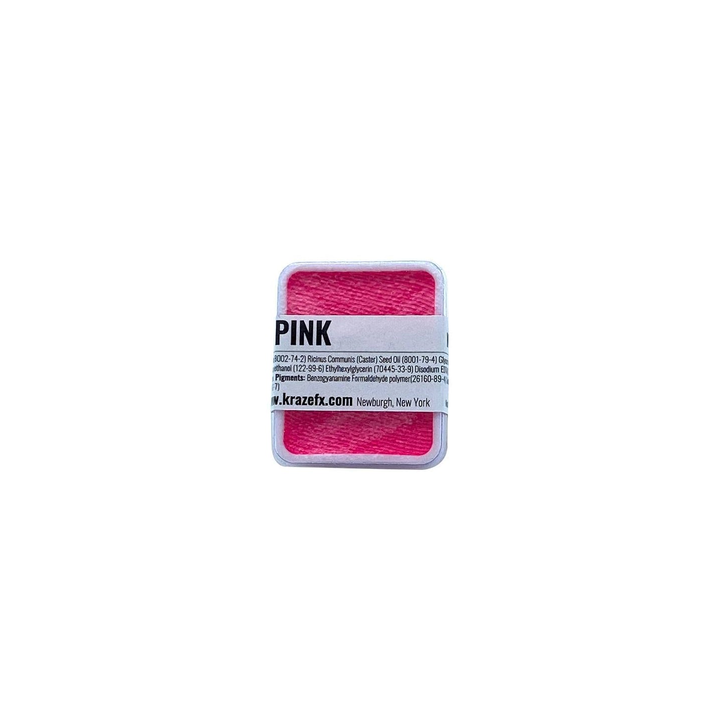 Kraze FX Neon Pink Face Paint Palette Refill - Hypoallergenic, Non-Toxic, Water Activated Professional Halloween Face & Body Painting Makeup Supplies Beauty & Personal Care Kraze FX