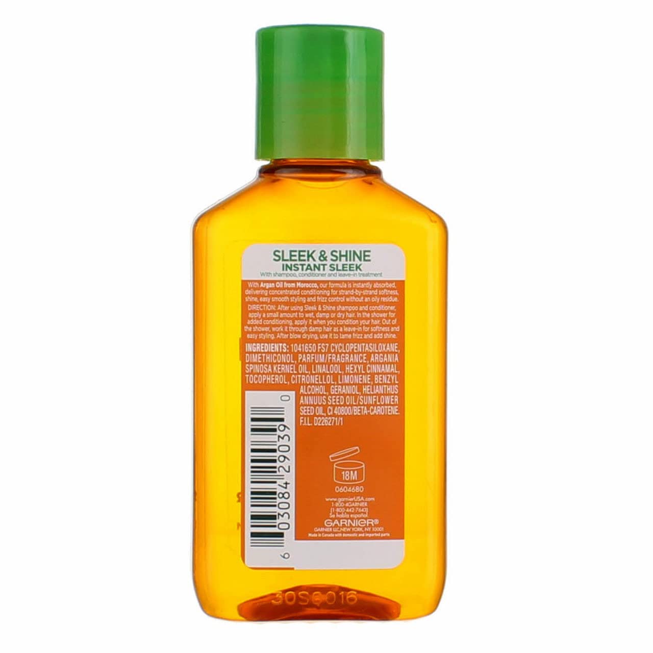 Garnier Fructis Sleek & Shine Moroccan Oil Treatment 3.75 Ounce (111ml) (3 Pack) Beauty & Personal Care Garnier