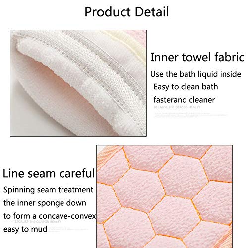Body Scrub Towel 3pcs Bath Towels Bathtub Brushes Bath Glove Bathtub Ball Rubbing Peeling Body Massage Shower Extremented Scrubber Skin Clean Beauty and Personal Care zxb-shop