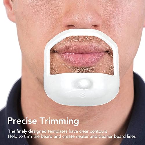 Sonew Beard Shaving Template, Face Hair Styling Templates, Beard Shaping Styling Template, Trimming Beard Shaping Styling Shaper, 2 Set, 5 Different Beauty and Personal Care Sonew
