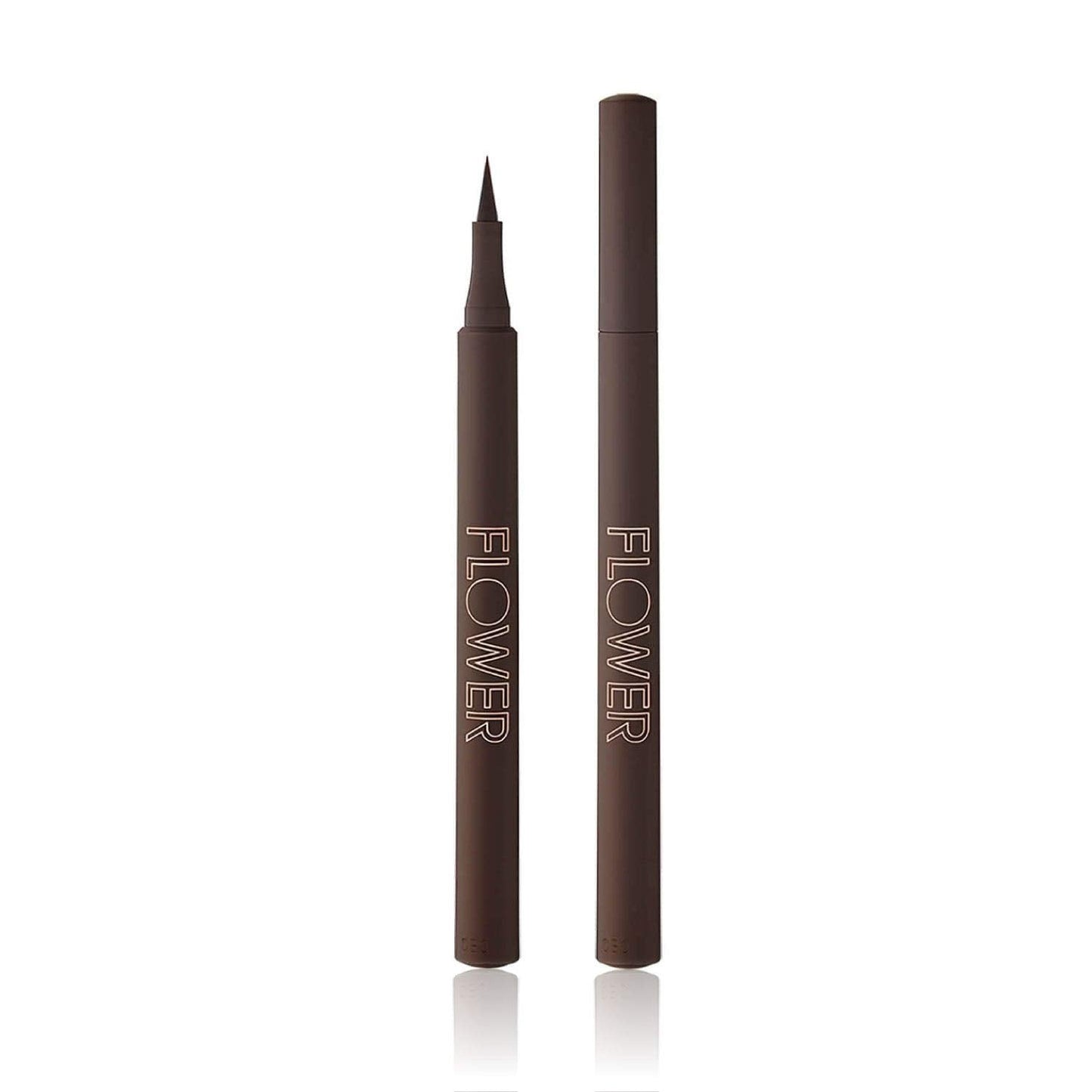 FLOWER BEAUTY By Drew Barrymore Forever Wear Winged Eyeliner - Long-Lasting + Smudge-Proof - Liquid Eyeliner + Winged Applicator (Dark + Stormy) Beauty & Personal Care FLOWER BEAUTY