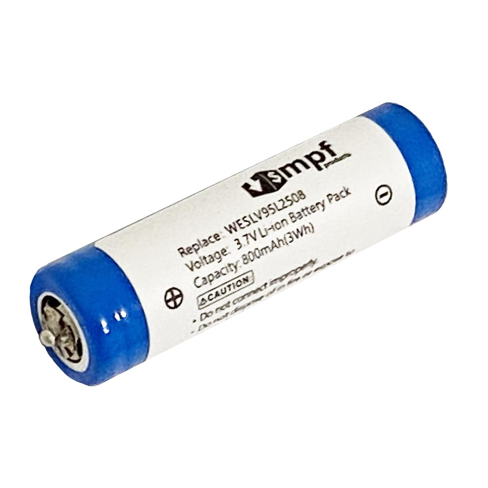 MPF Products 800mAh V9ZL2508, K0360-0570, WES8163l2505, WESLV95l2508 Battery Replacement for Select Panasonic ES Series, ER Series and Braun Electric Beauty and Personal Care MPF Products