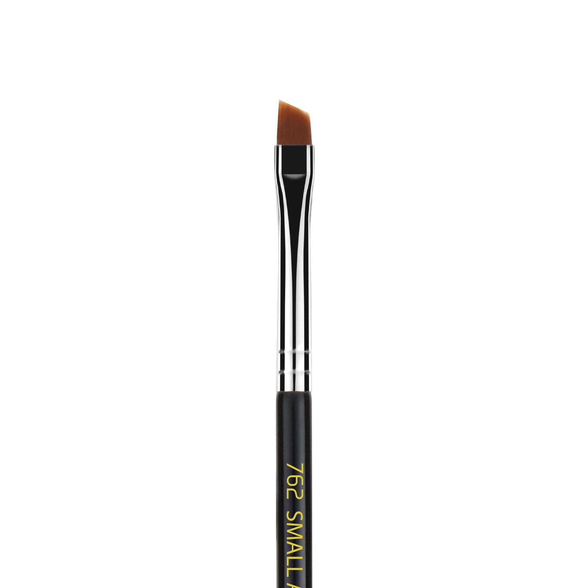 Bdellium Tools Professional Makeup Brush - Maestro Series 762 Small Angle - With Soft Synthetic Fibers, For Shaping & Filling Eyebrows (Black, 1pc)