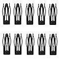 KDDOM 10 Pieces Double Grip Metal Hair Clips, Black Snap Hair Clips Hair Barrettes for Women, Girls, Salon Hair Beauty & Personal Care KDDOM