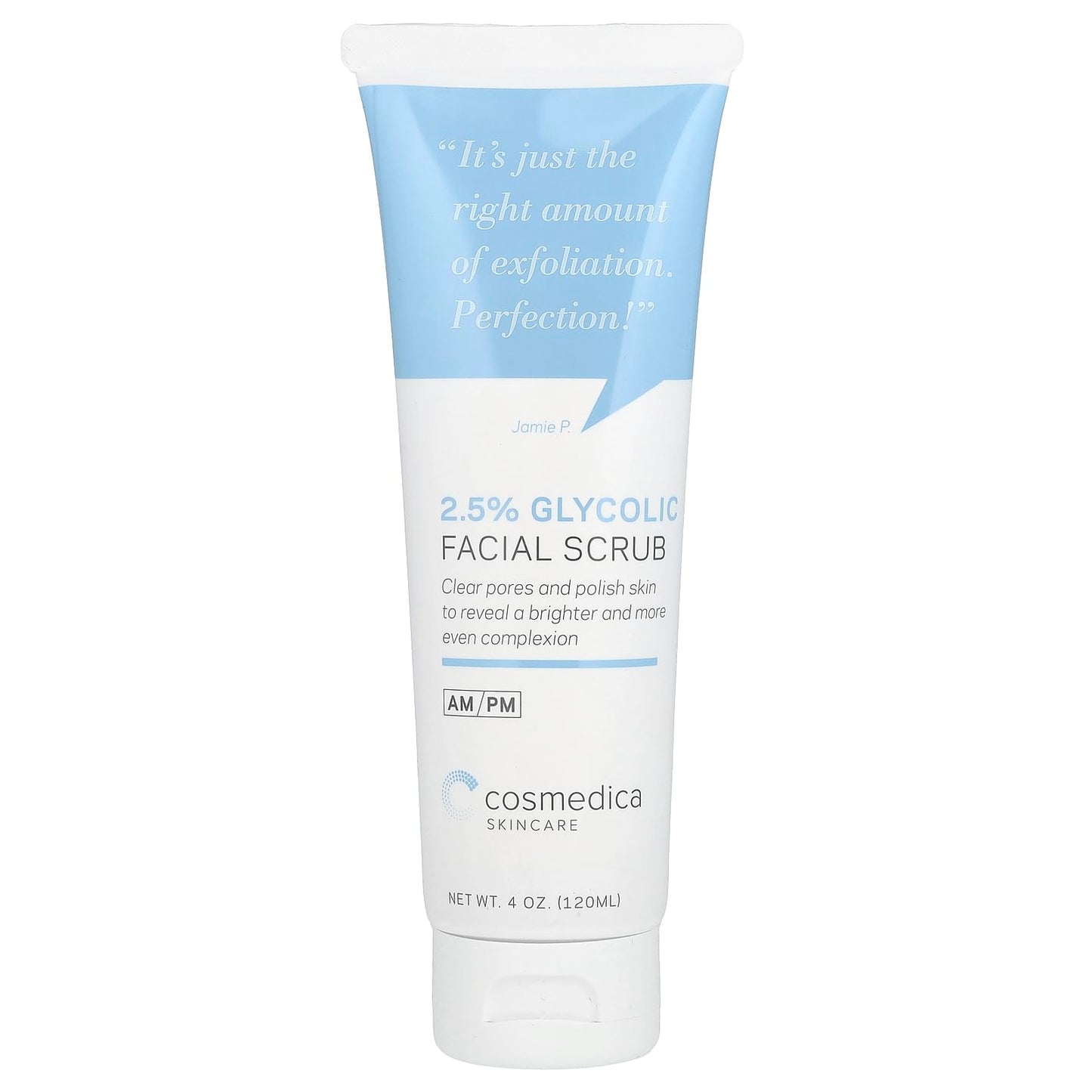 Cosmedica Glycolic Acid 2.5% Facial Scrub & Exfoliating Face Wash - Resurfacing Cleanser Removes Dull Skin, Aging Cells & Impurities for a Youthful Beauty & Personal Care Cosmedica Skincare