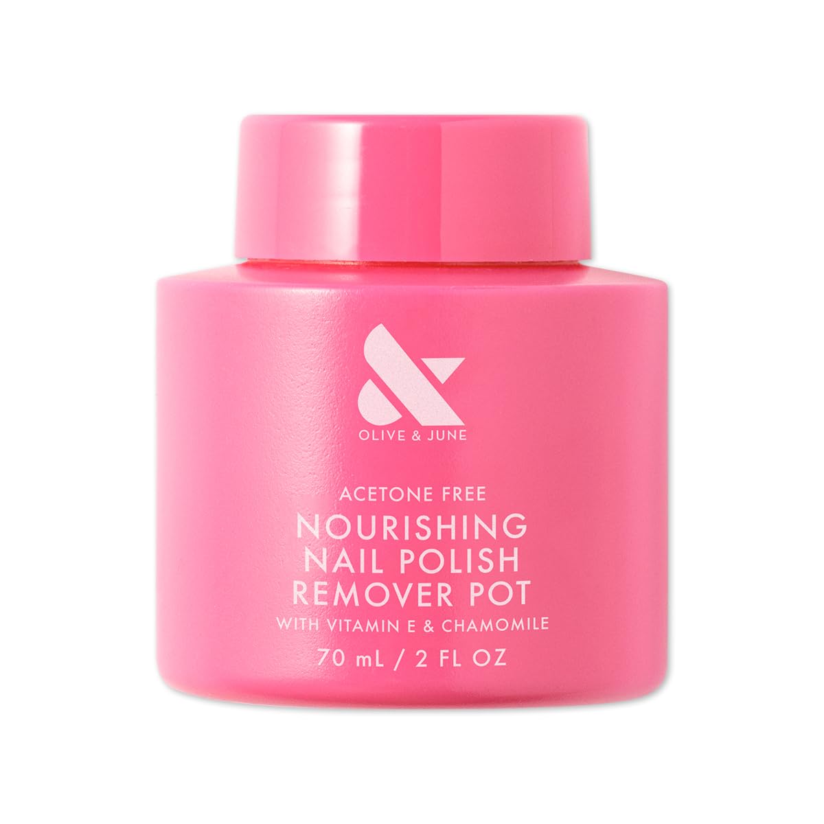 Olive & June Nourishing Remover Pot | Non Acetone | No-Mess Nail Polish Removal For Hands & Feet | Vitamin E & Chamomile | Acetone - Free Super Fast