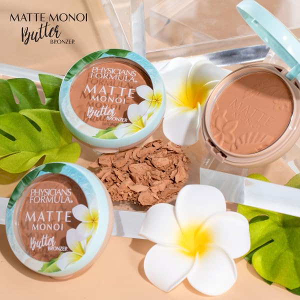 Physicians Formula Matte Monoi Butter Bronzer Matte Bronzer Powder Face Makeup, Dermatologist Tested, Light Bronzer Beauty & Personal Care Physicians Formula