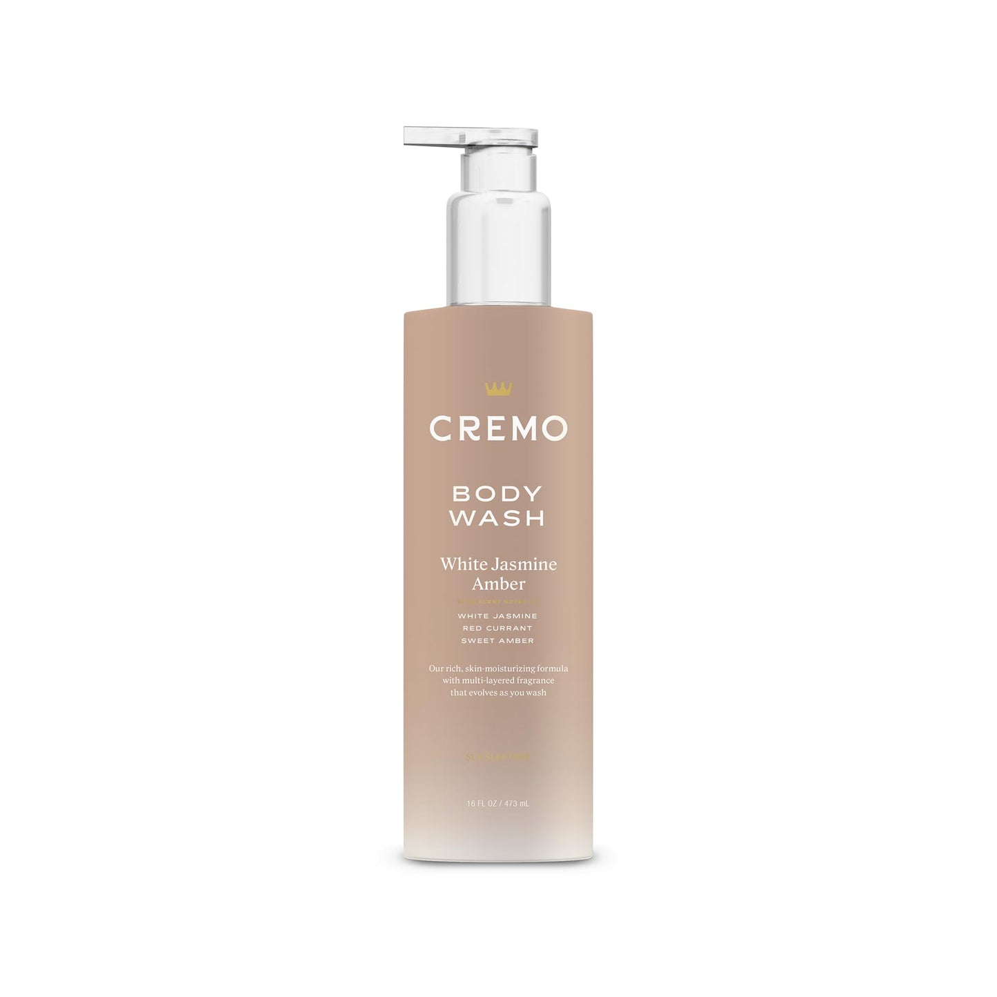 Cremo White Jasmine Amber Skin Moisturizing Body Wash for Women, Notes of White Jasmine, Red Currant, and Sweet Amber, 16 Fl Oz Beauty & Personal Care Cremo