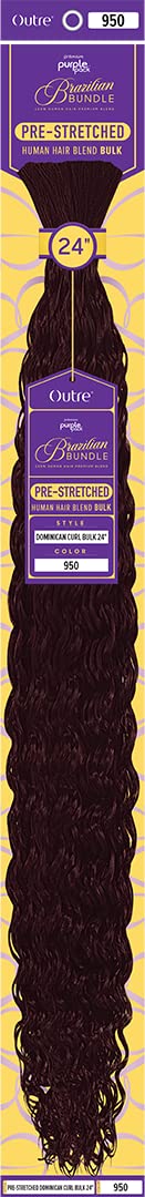 Outre Purple Pack Brazilian - Prestretched Dominican Curl Bulk 24" (950)