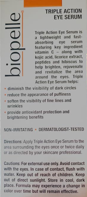 Biopelle Triple Action Eye Serum Beauty & Personal Care biopelle