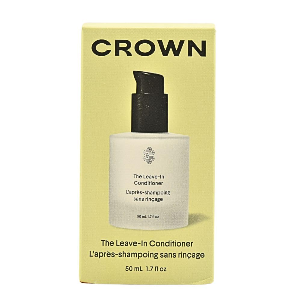 CROWN AFFAIR The Mini Leave-In Conditioner Cream 1.7 oz | Lightweight Hydrating Anti-Frizz Cream for Dry, Fine & Damaged Hair | Curl Enhancing, Heat Beauty & Personal Care CROWN AFFAIR