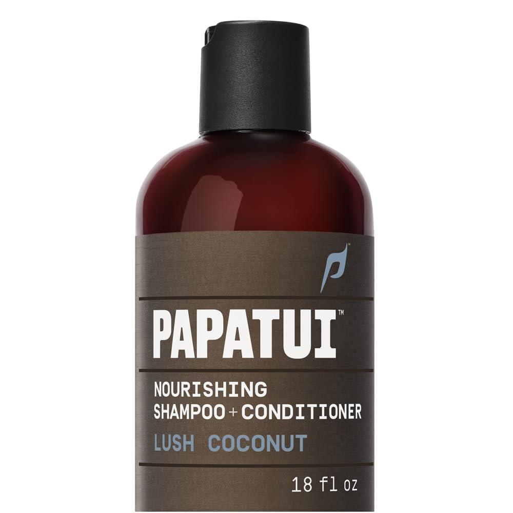 PAPATUI by Dwayne Johnson Shampoo+Conditioner 2-in-1 Lush Coconut 18 fl oz