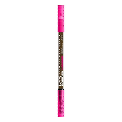 NYX PROFESSIONAL MAKEUP Powder Louder Eyebrow Pencil, Brow Pencil with Buildable Volume For Up To 12HR Wear, Vegan Formula - Taupe Beauty & Personal Care NYX PROFESSIONAL MAKEUP
