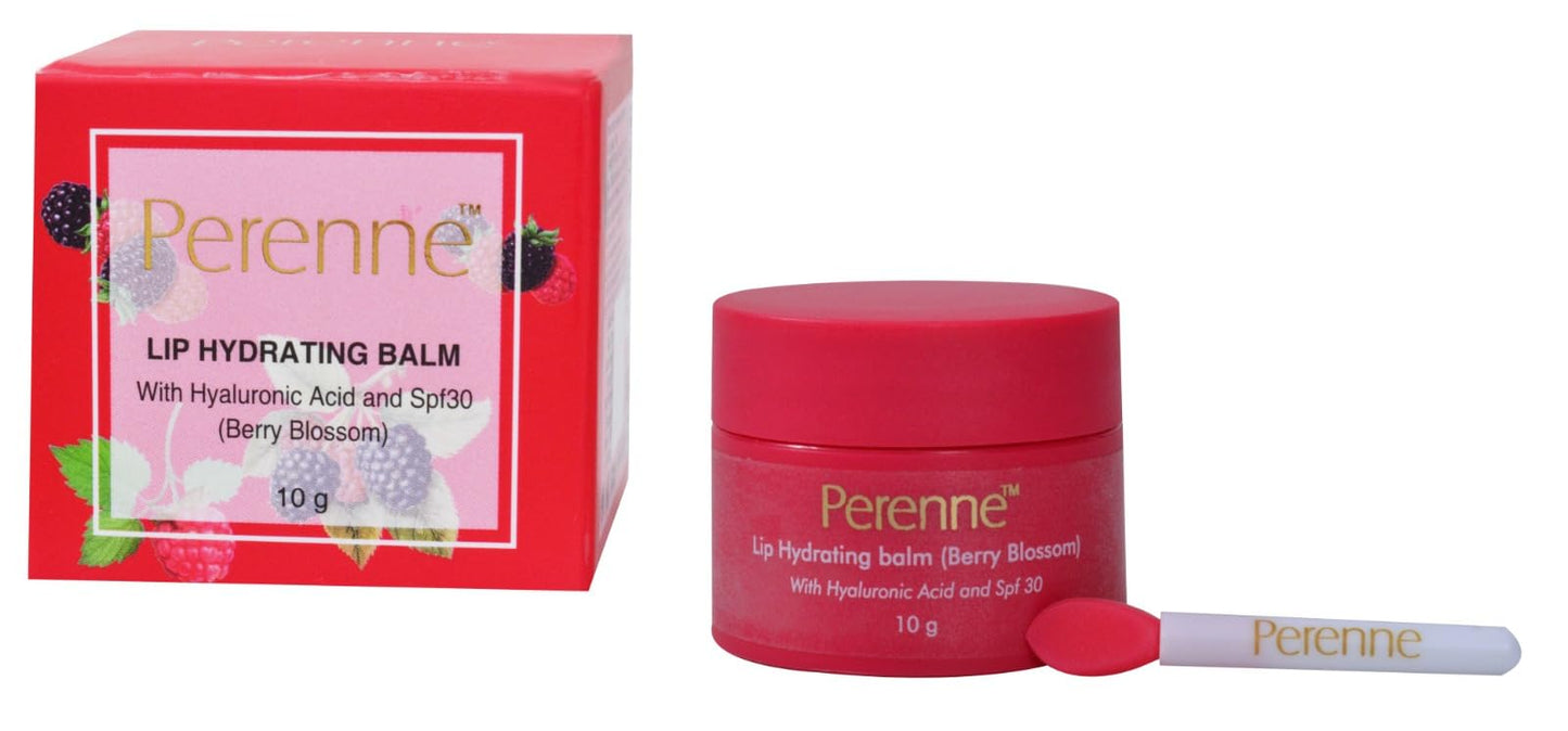 Perenne Lip Hydrating balm For (Berry blossom) With Hyaluronic acid and SPF (10 gm) Beauty and Personal Care Perenne