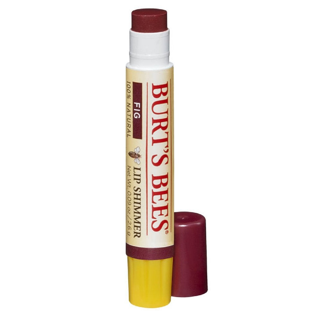 Burt's Bees Lip Balm, Moisturizing Lip Shimmer for Women, for All Day Hydration, with Vitamin E & Coconut Oil, 100% Natural, Fig, 0.09 Ounce - 9 Pack Beauty and Personal Care Burt's Bees