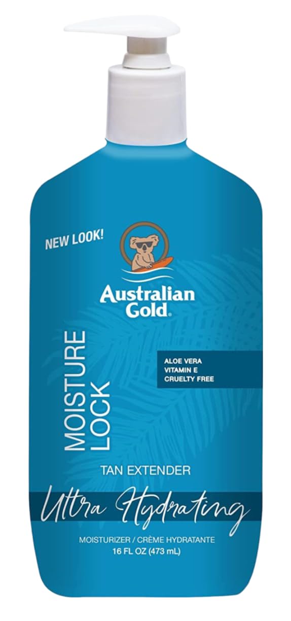 Australian Gold Moist Lock Tan Extender 16 Ounce Pump (Pack of 3) Beauty & Personal Care Australian Gold