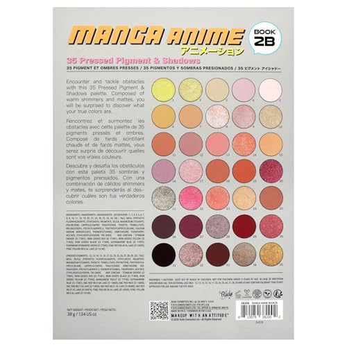 Rude Cosmetics Manga Anime 35 Pressed Pigment and Shadow Book 2B for Women - 1.34 oz Eye Shadow Beauty & Personal Care RUDE