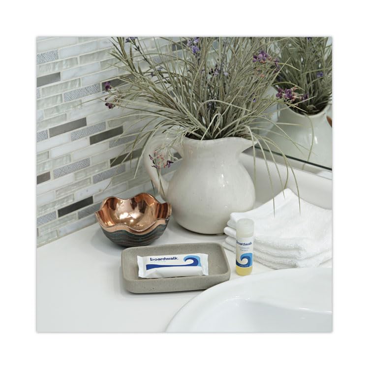 Boardwalk Face and Body Amenity Soap, Flow Wrapped, Floral Scent, # 1 1/2 Bar, 500/Carton Beauty & Personal Care Boardwalk