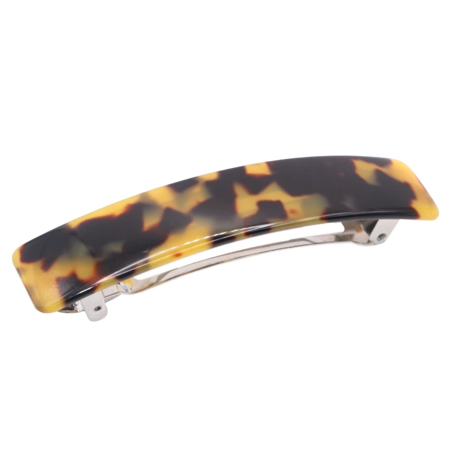 French Amie Oblong Handmade 3.5" Celluloid No Slip Hair Clip Barrette for Women, Made in France (Tokyo Shell) Beauty & Personal Care French Amie