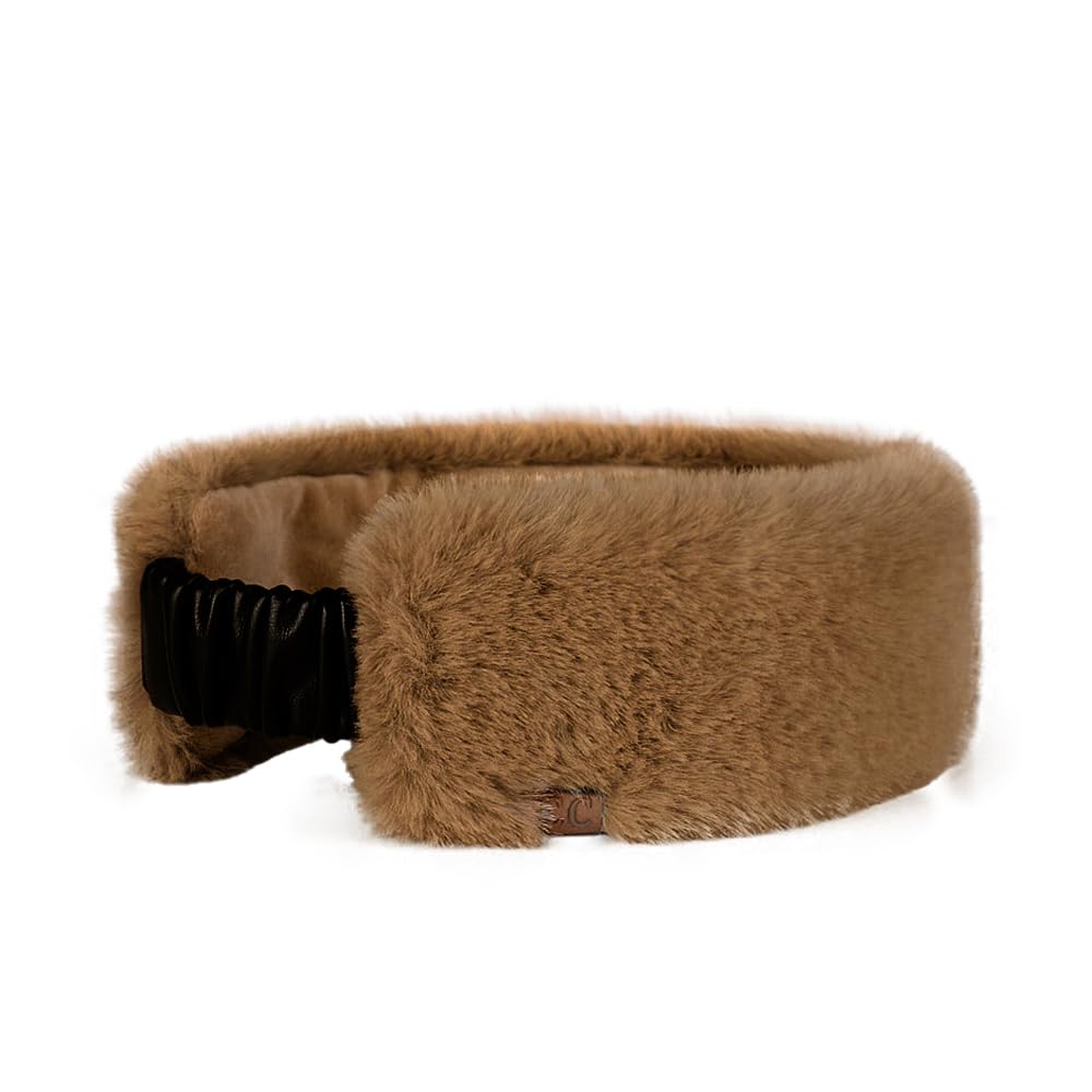 C.C Women's Faux Fur Headband Winter Ear Warmer