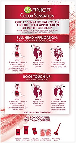 Garnier Color Sensation Hair Color Cream, 5.0 Chocolate Therapy (Medium Natural Brown), (Pack of 3) (Packaging May Vary)