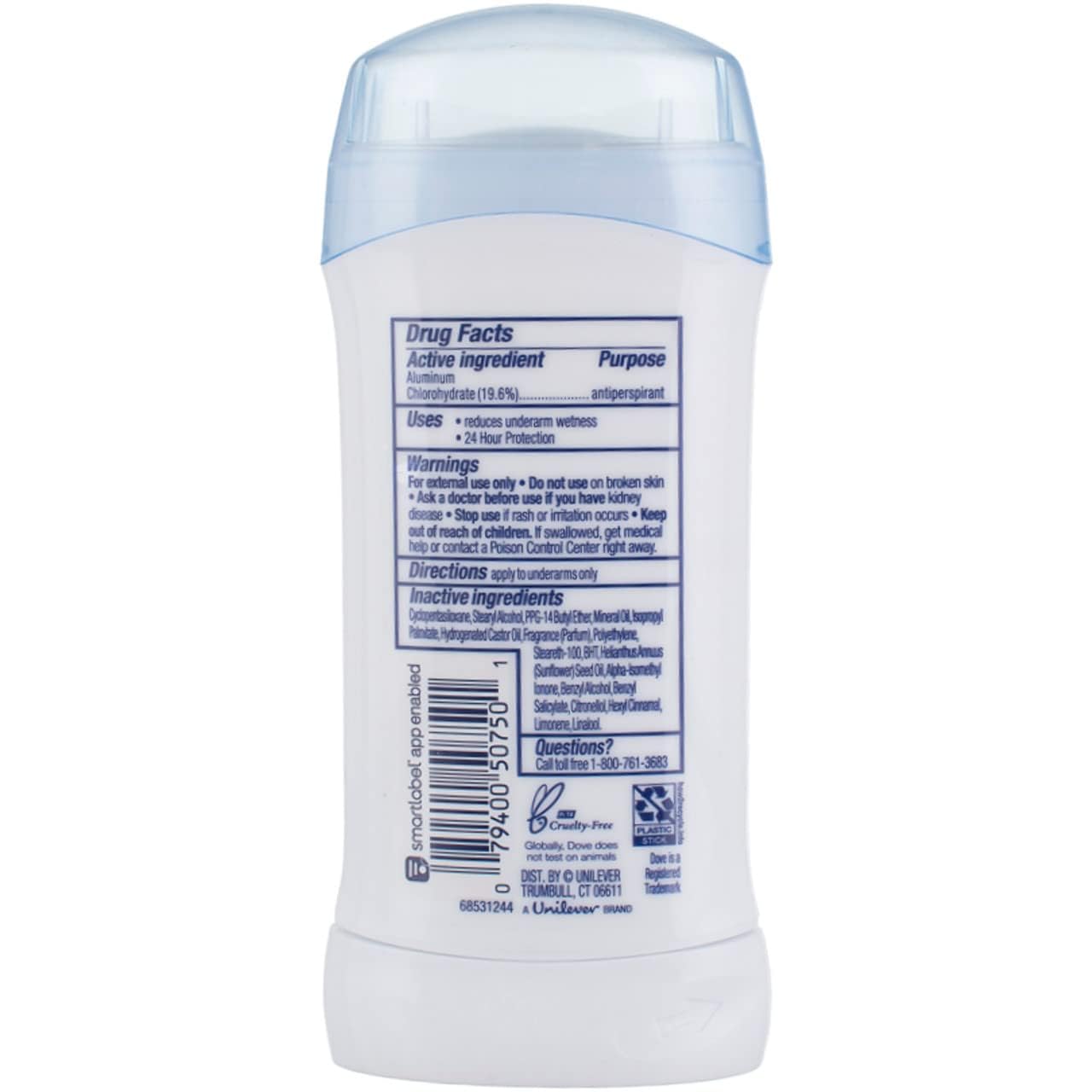 Dove Anti-Perspirant Deodorant Invisible Solid Fresh, 2.60 oz Beauty and Personal Care Dove