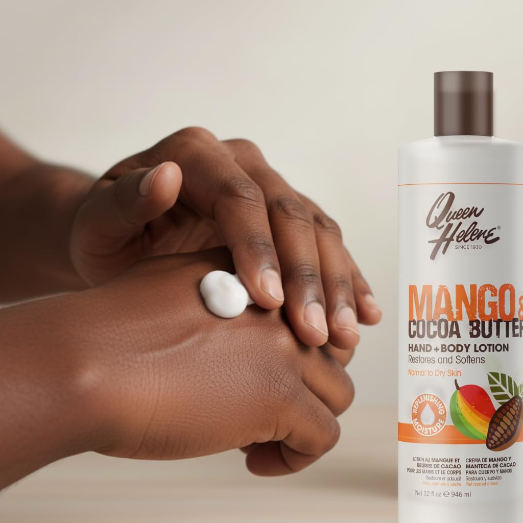 Queen Helene Mango & Cocoa Butter Hand & Body Lotion - Deep Moisturizing Formula that Softens, Smooths & Restores Radiance | 32 oz Beauty & Personal Care Queen Helene