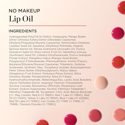 Perricone MD No Makeup Hydrating Lightweight Lip Oil for Women - Reduces Vertical Lines & Dry Texture, Enhances Lip Volume - Lip Peptide Treatment, Beauty & Personal Care Perricone MD